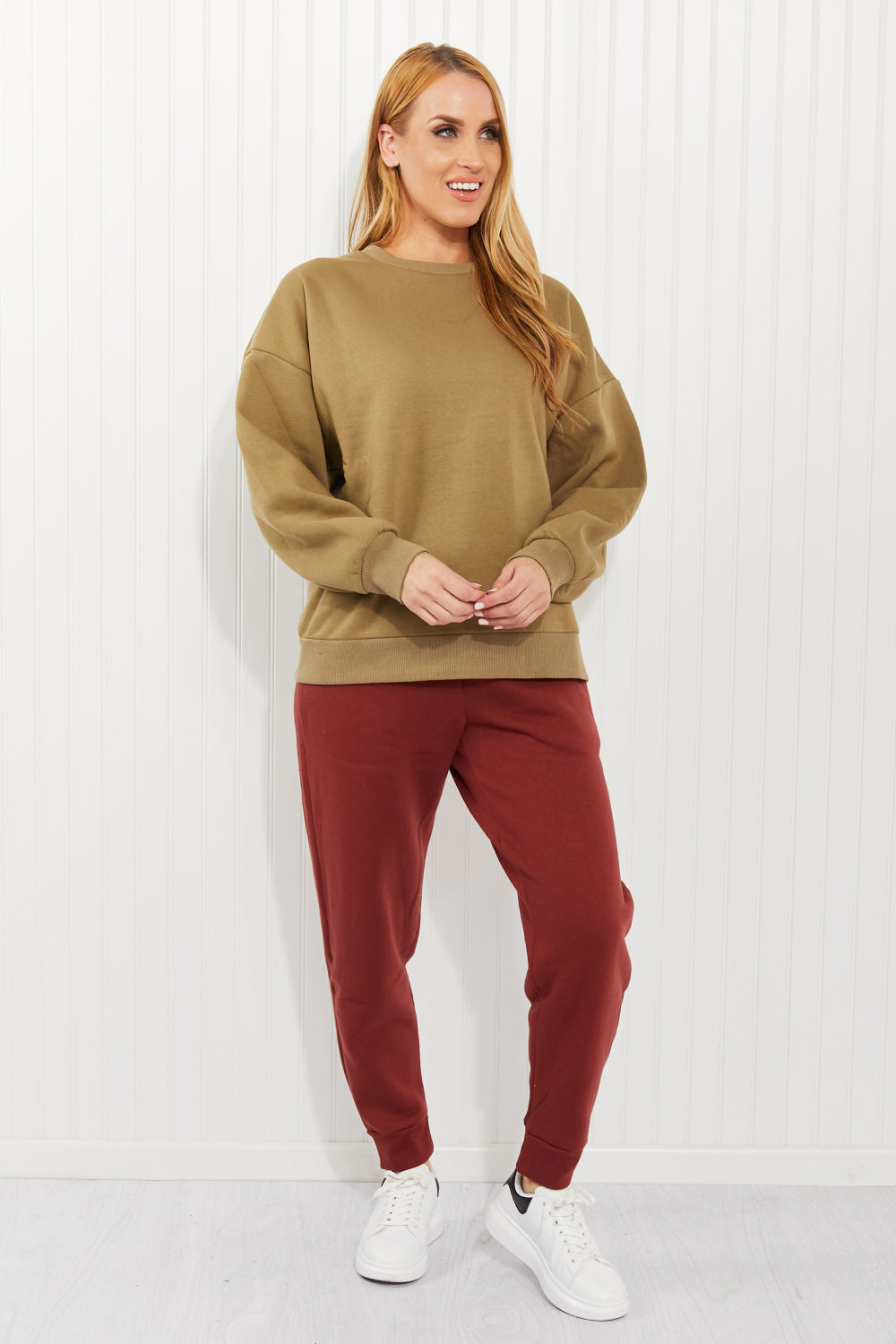 Zenana October Twilight Full Size Drop Shoulder Sweatshirt - SHIRLYN.CO