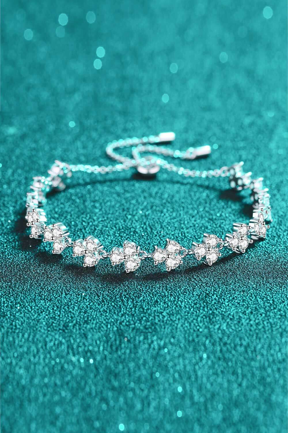 Adjustable Moissanite Bracelet - SHIRLYN.CO