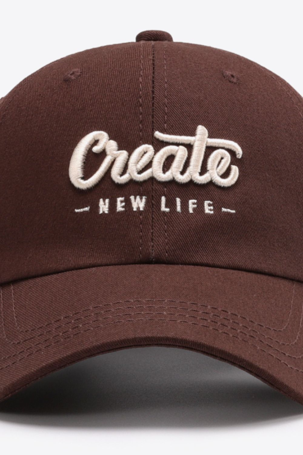 CREATE NEW LIFE Adjustable Cotton Baseball Cap - SHIRLYN.CO