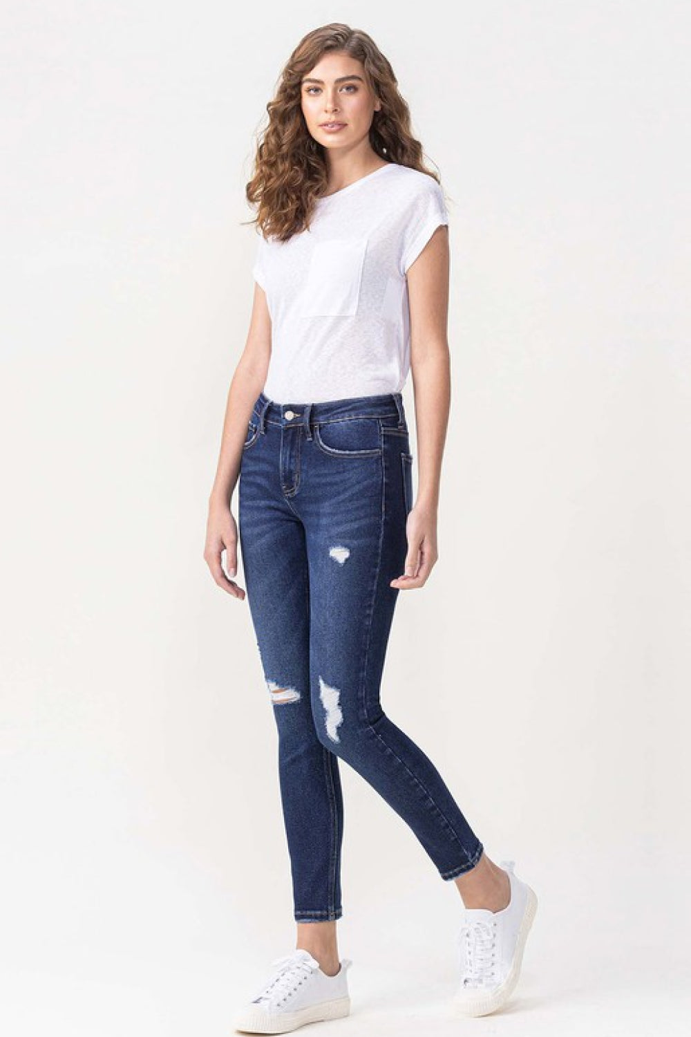 Lovervet Full Size Chelsea Midrise Crop Skinny Jeans - SHIRLYN.CO