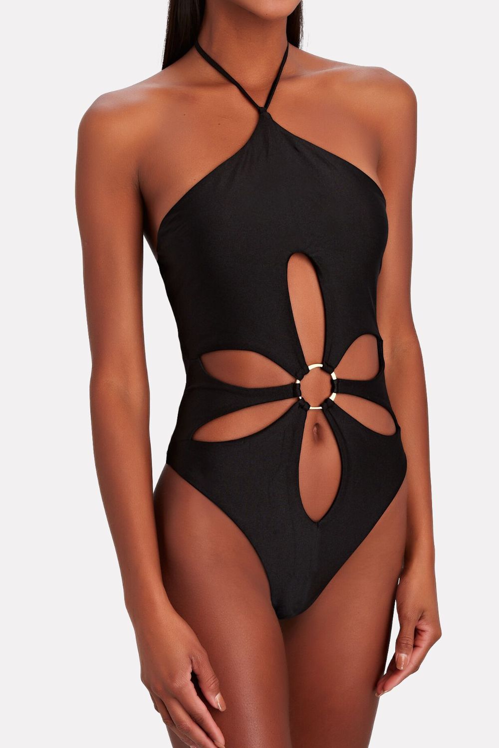 Ring Detail Cutout One-Piece Swimsuit - SHIRLYN.CO