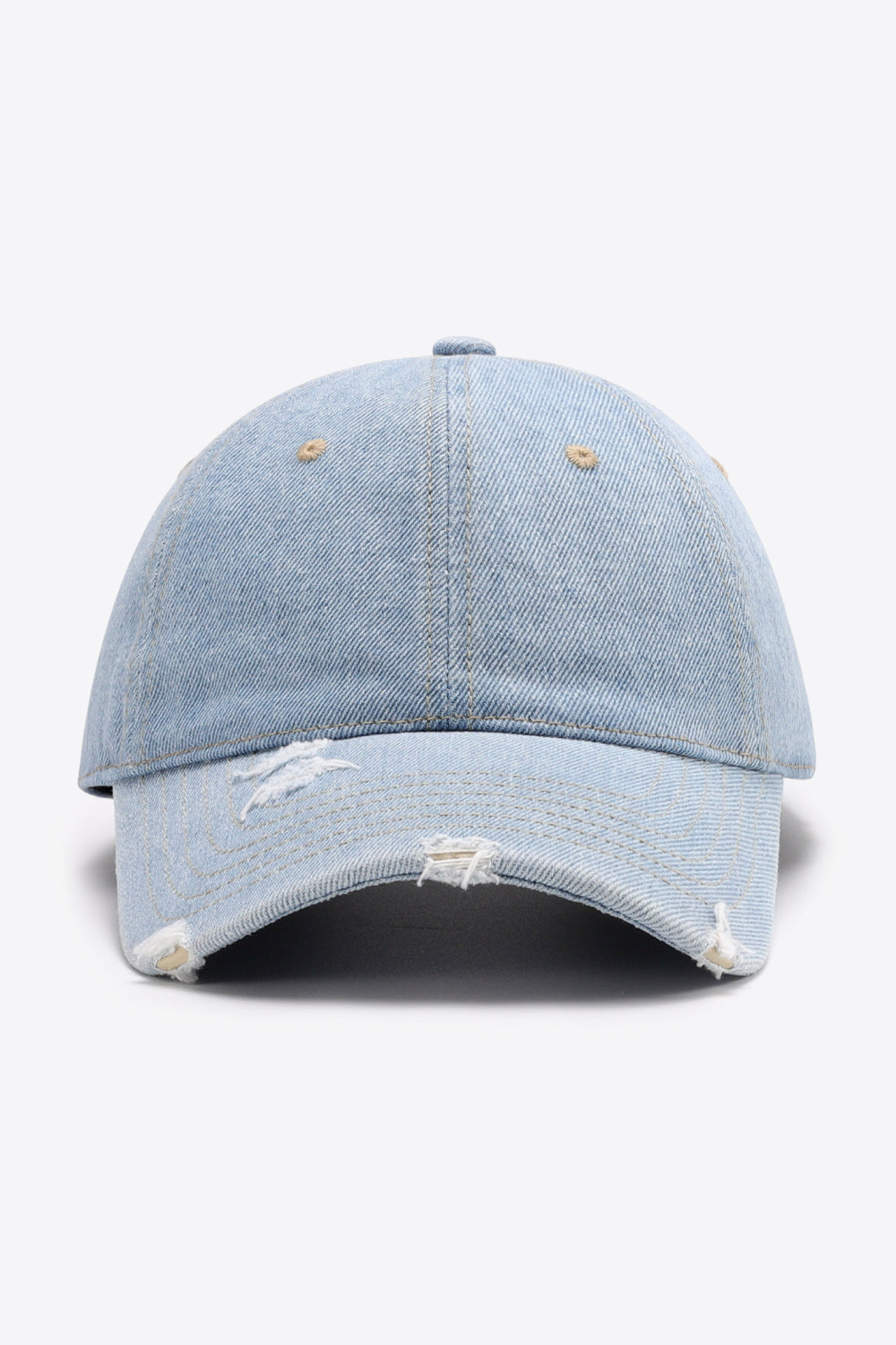 Distressed Adjustable Baseball Cap - SHIRLYN.CO