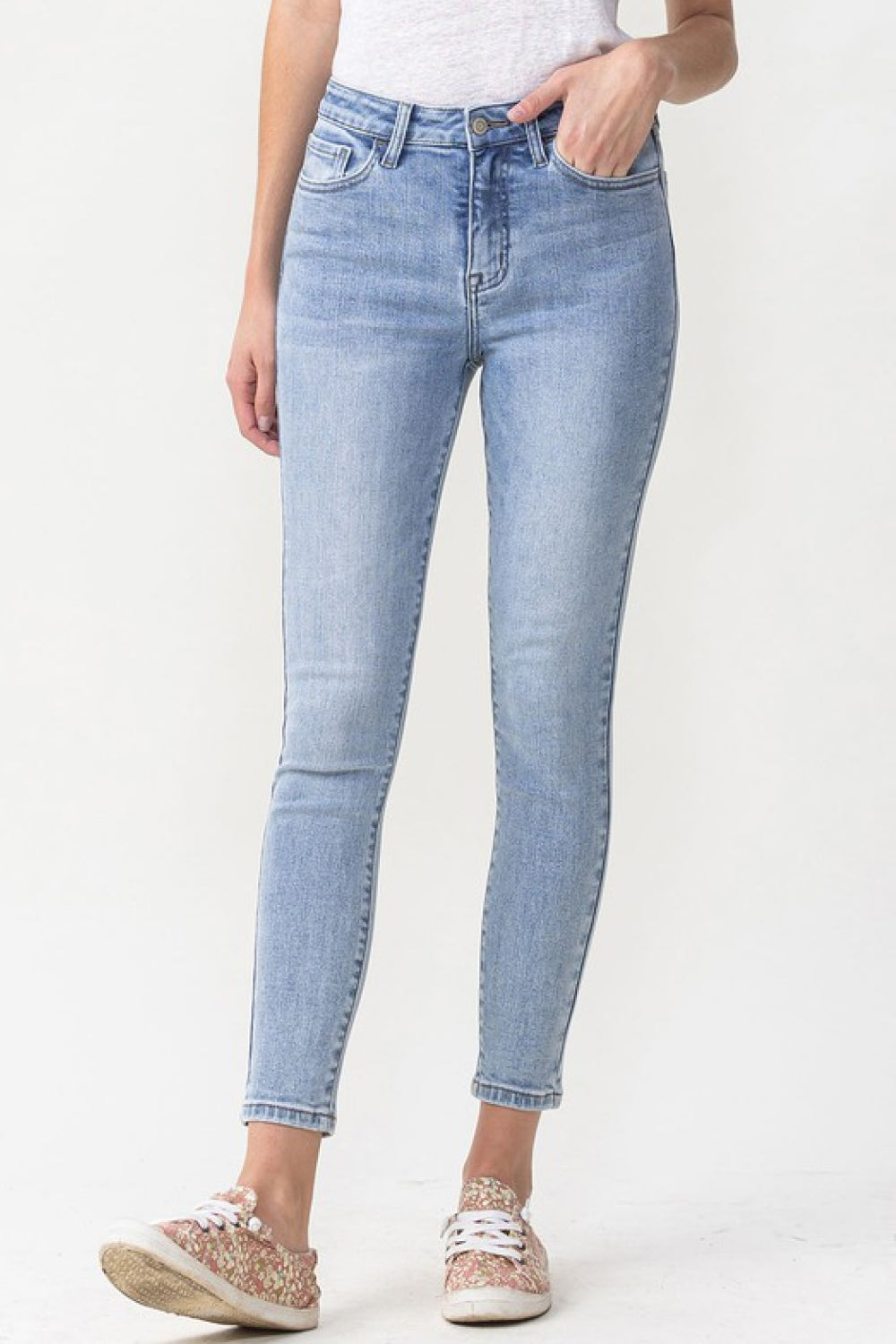 Lovervet Full Size Talia High Rise Crop Skinny Jeans - SHIRLYN.CO