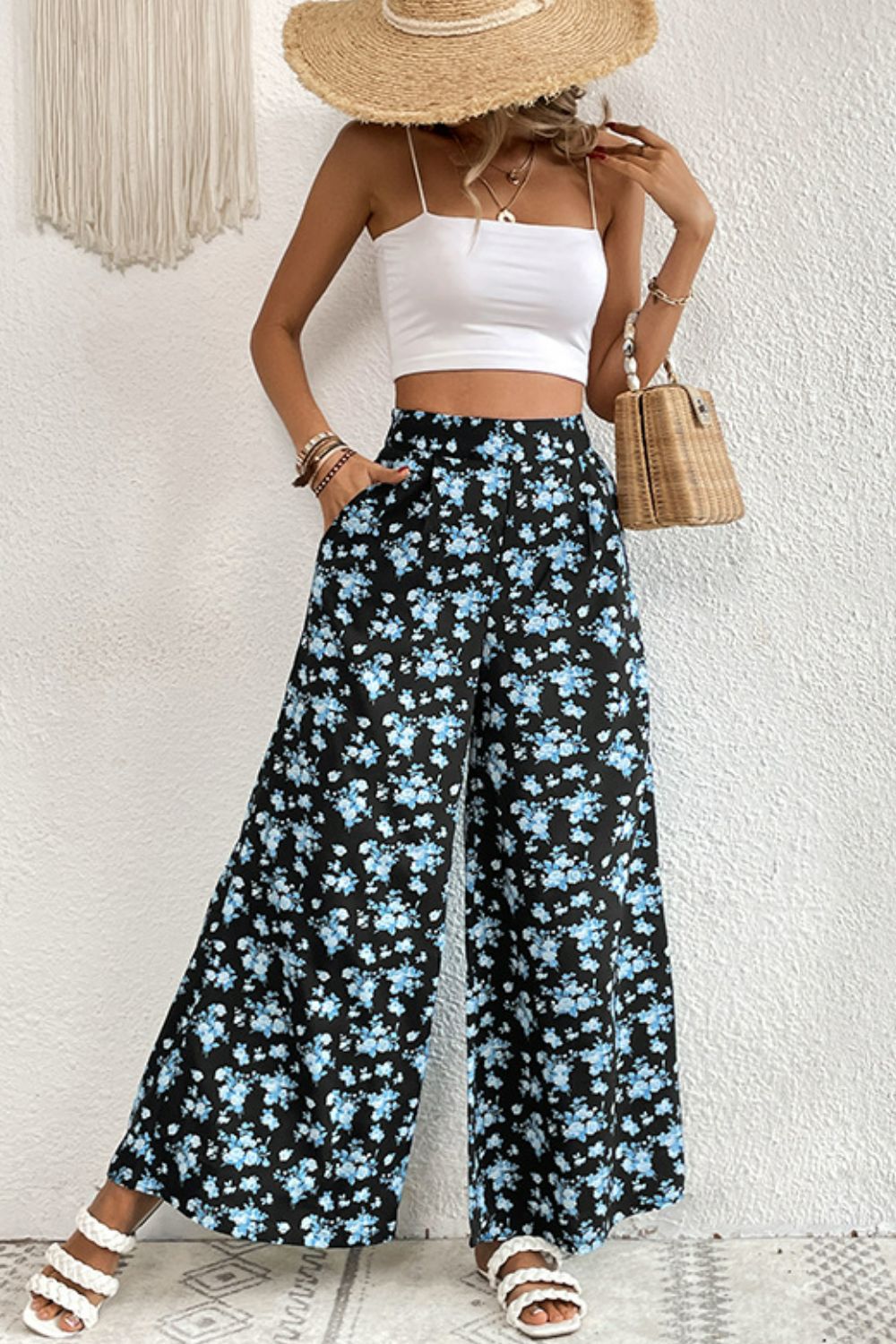 Floral Pocket Culottes - SHIRLYN.CO