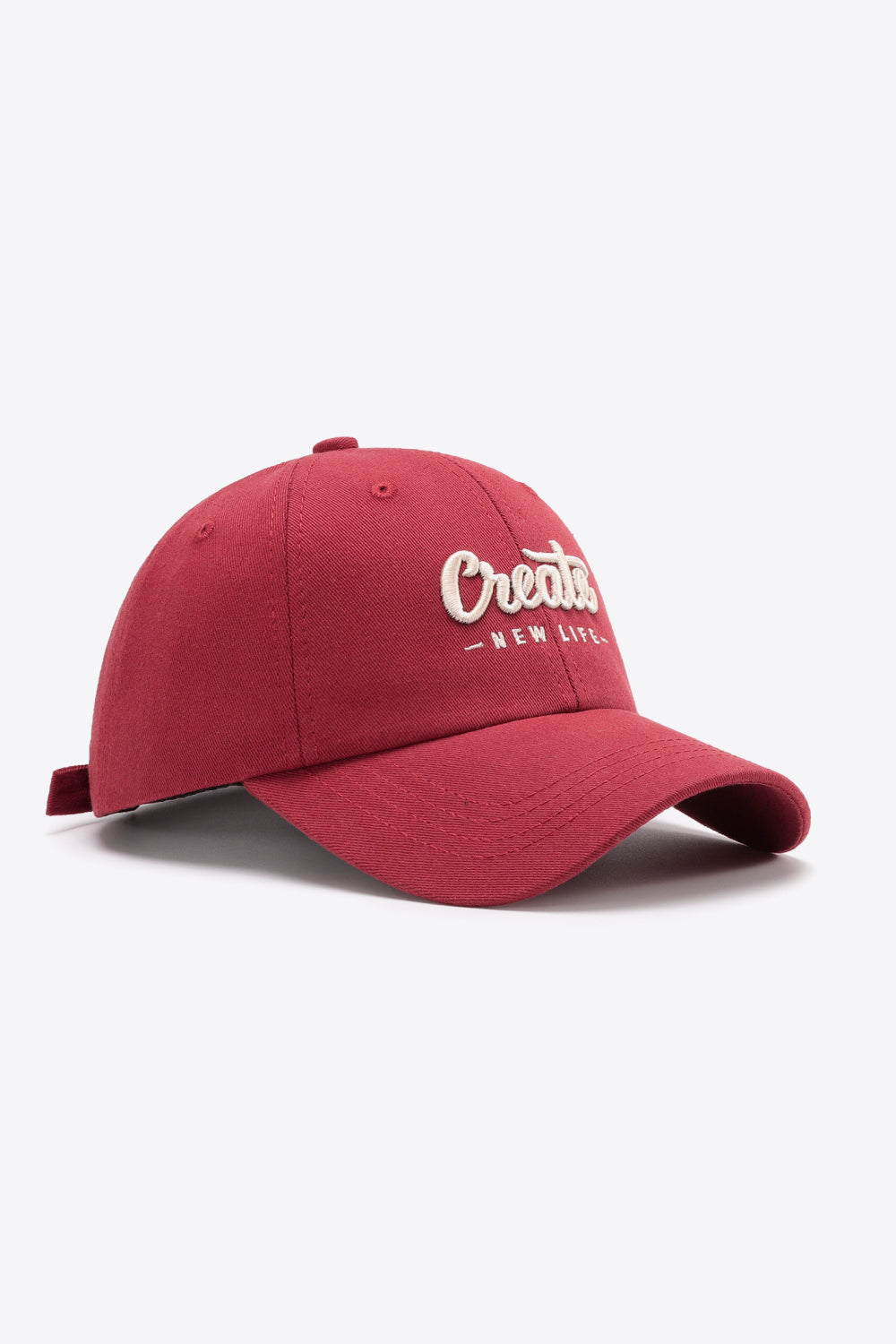 CREATE NEW LIFE Adjustable Cotton Baseball Cap - SHIRLYN.CO