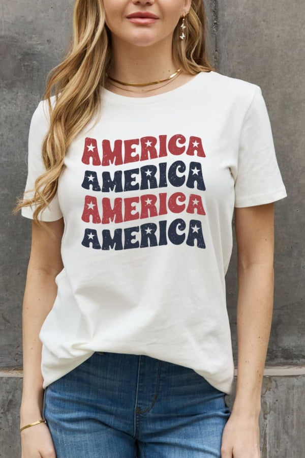 Simply Love AMERICA Graphic Cotton Tee - SHIRLYN.CO