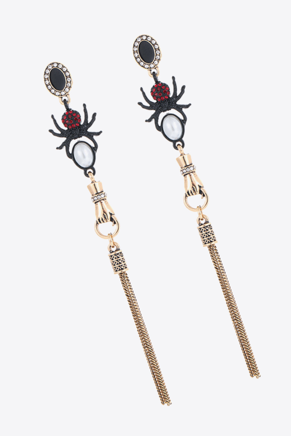 18K Gold-Plated Spider Drop Earrings - SHIRLYN.CO