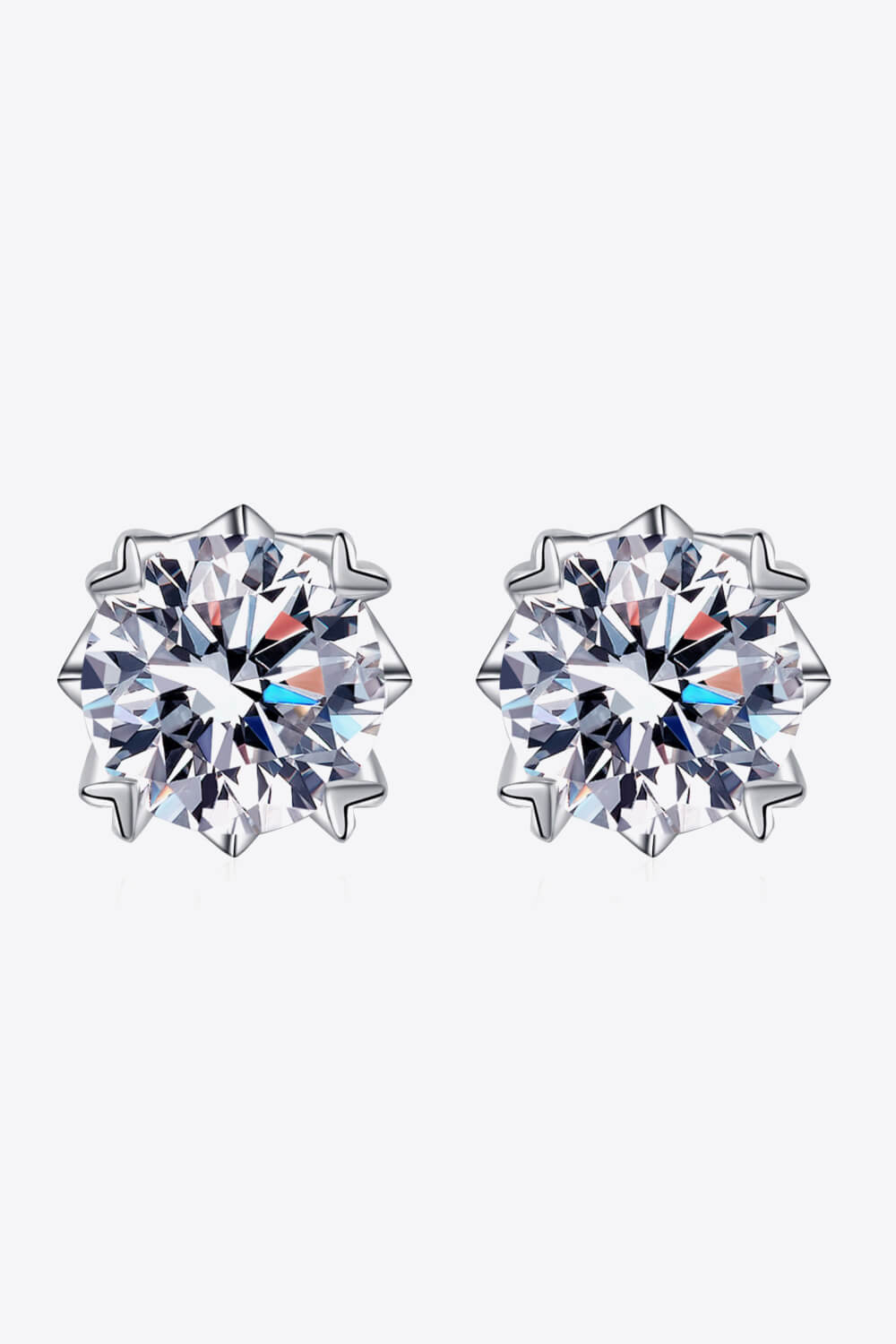 Good Day In My Mind Moissanite Stud Earrings - SHIRLYN.CO