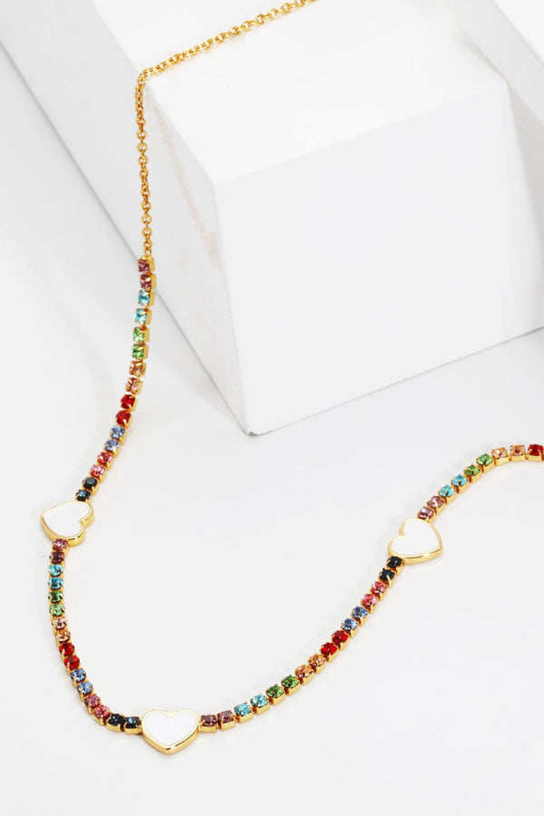 Crystal Heart Necklace - SHIRLYN.CO