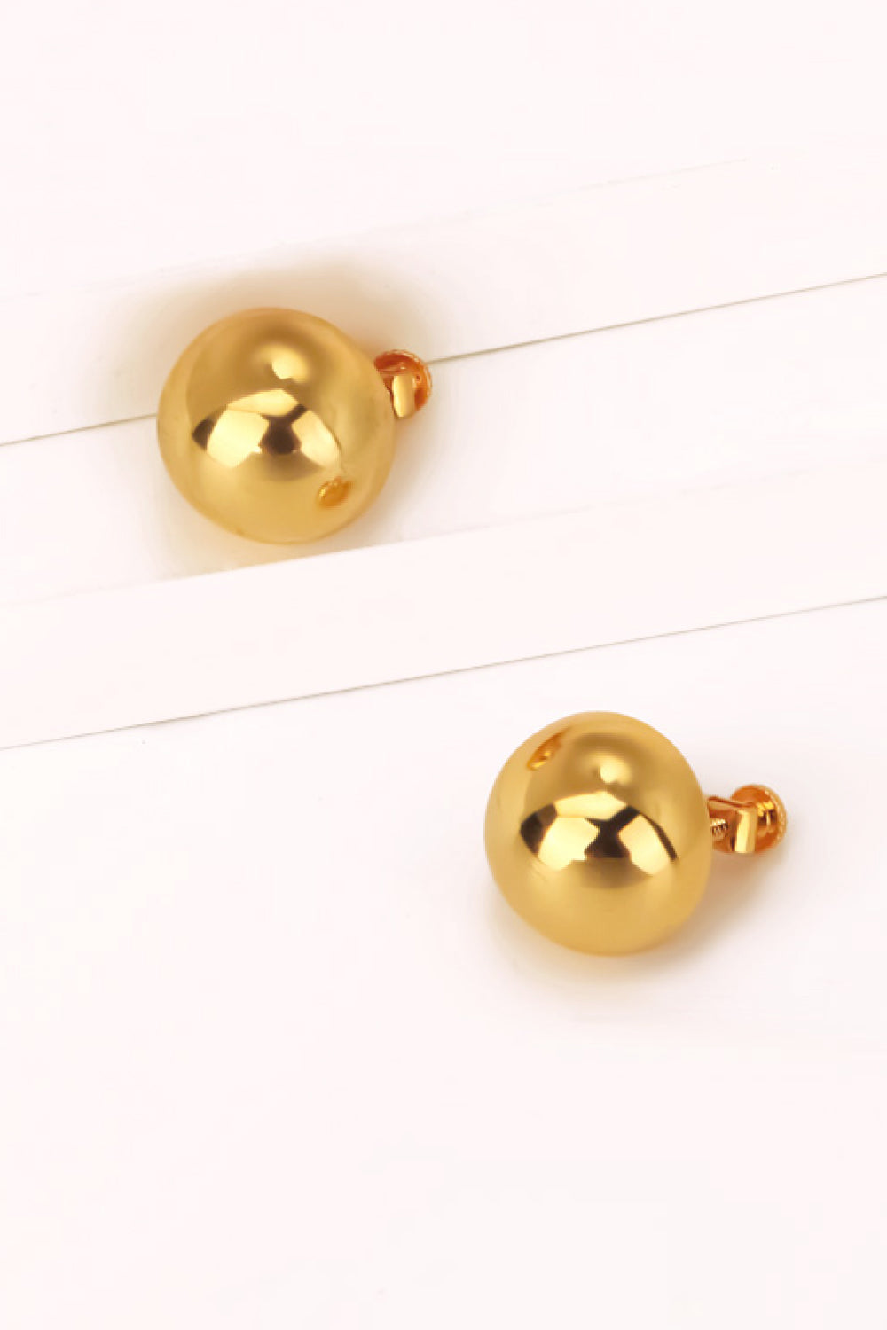 18K Gold Plated Ball Stud Earrings - SHIRLYN.CO