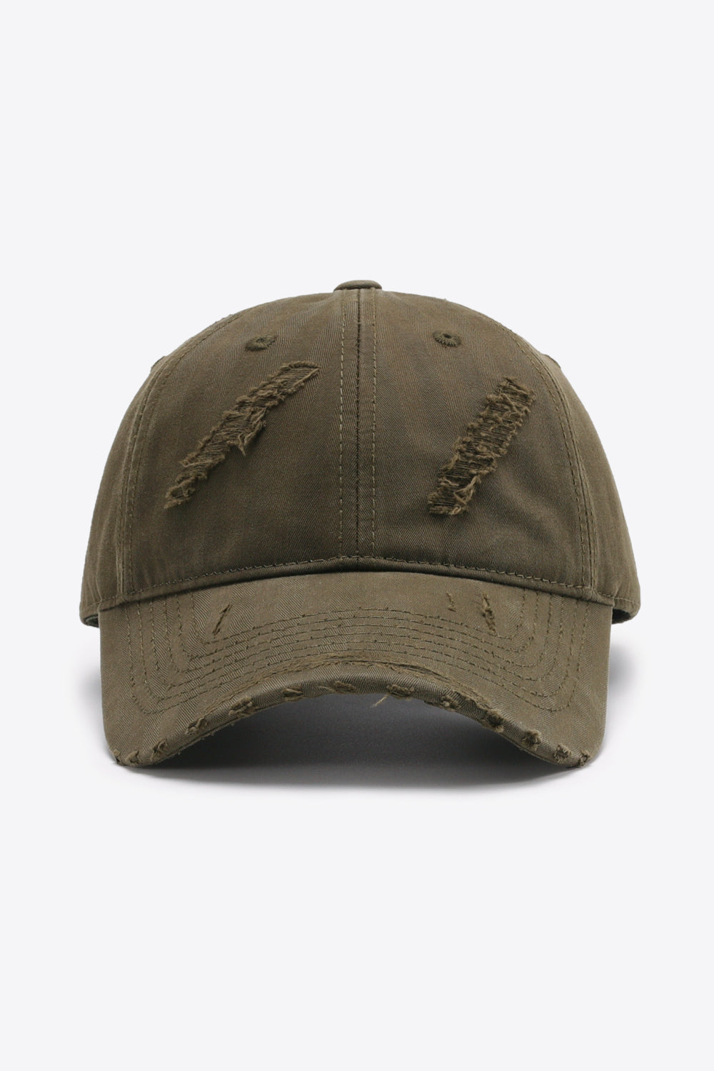 Distressed Adjustable Baseball Cap - SHIRLYN.CO