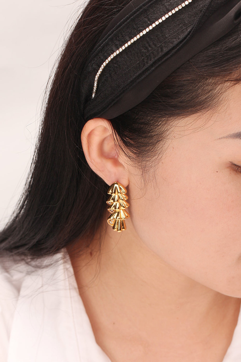 So Gorgeous 18K Gold-Plated Rhinestone Earrings - SHIRLYN.CO