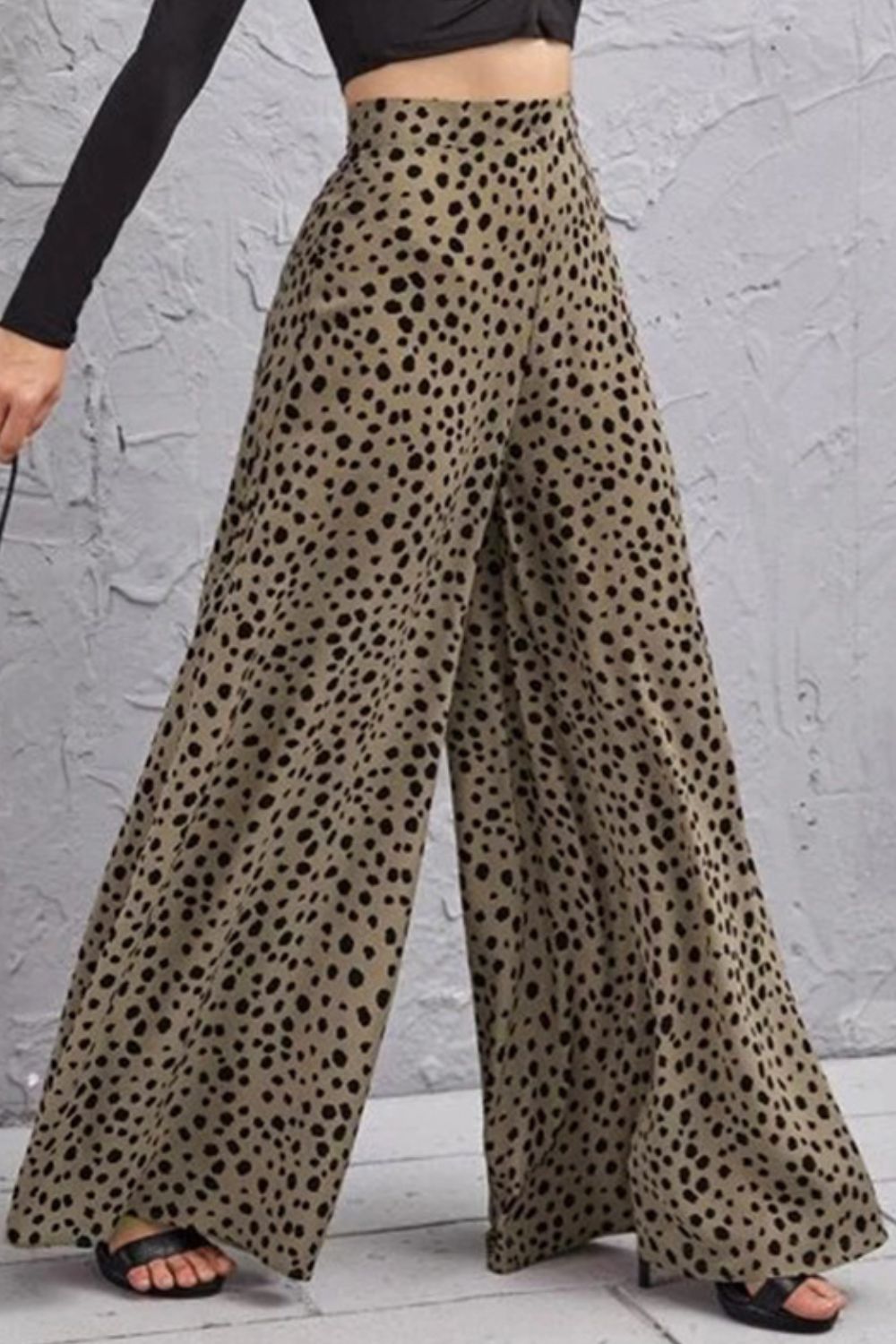 Animal Print High-Rise Culottes - SHIRLYN.CO