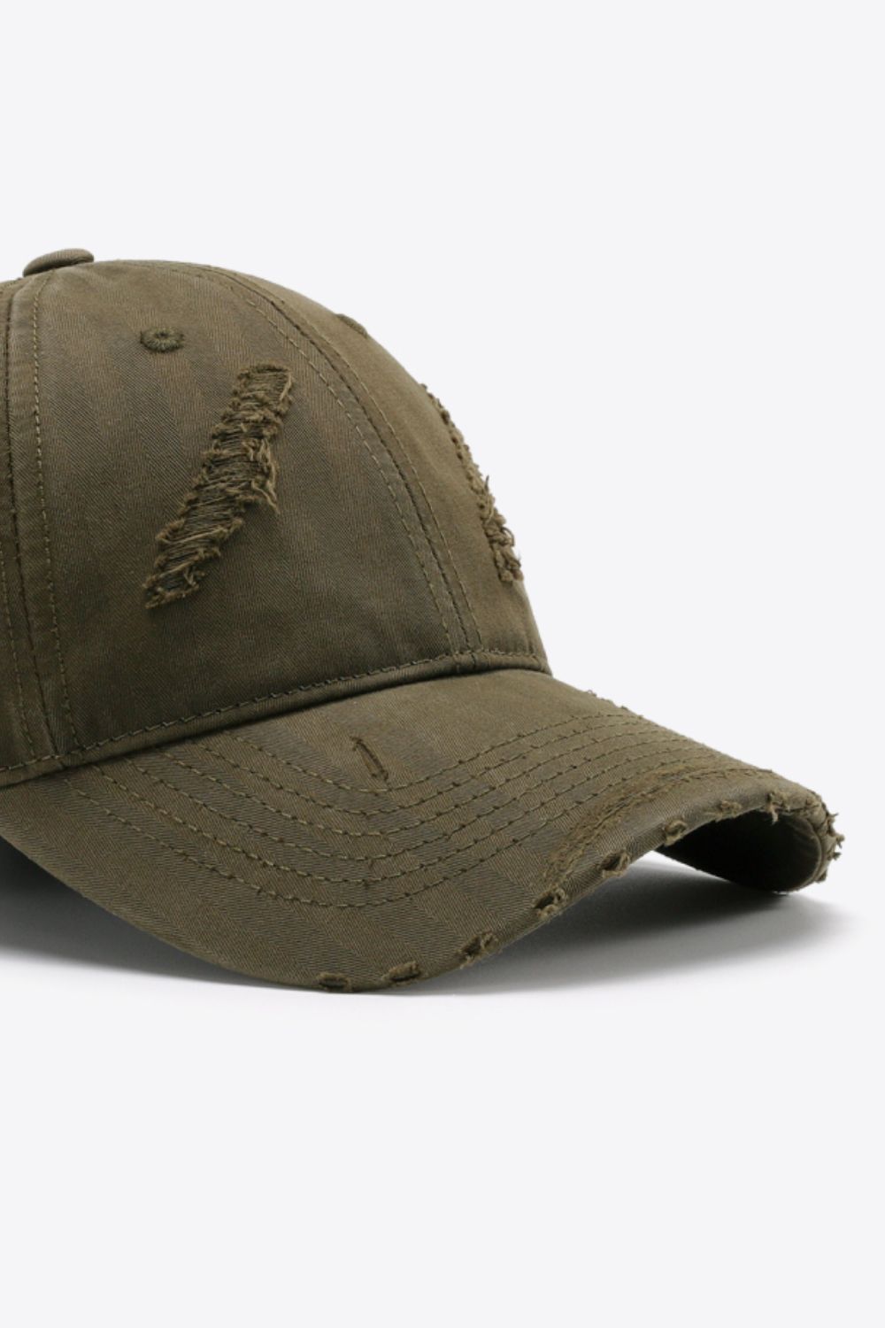 Distressed Adjustable Baseball Cap - SHIRLYN.CO