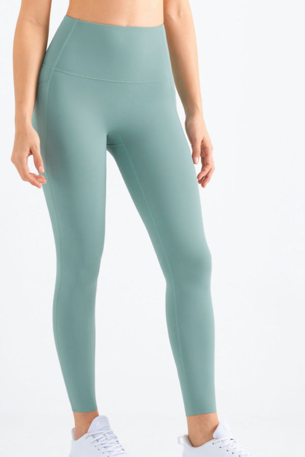 Highly Stretchy Elastic Waistband Pocket Yoga Leggings - SHIRLYN.CO