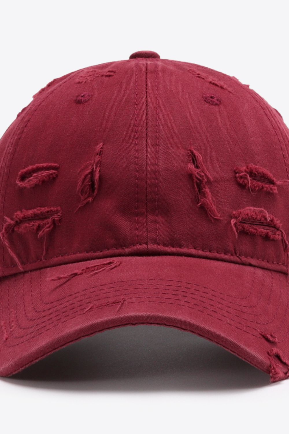 Distressed Adjustable Baseball Cap - SHIRLYN.CO