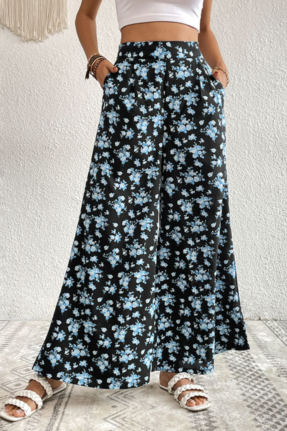 Floral Pocket Culottes - SHIRLYN.CO