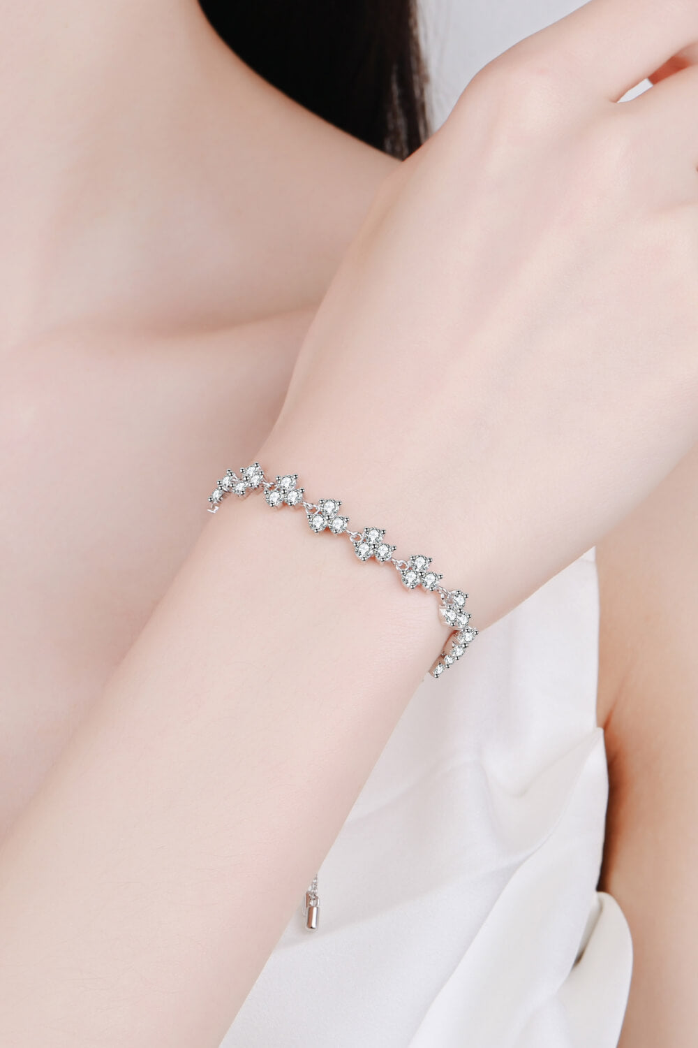 Adjustable Moissanite Bracelet - SHIRLYN.CO