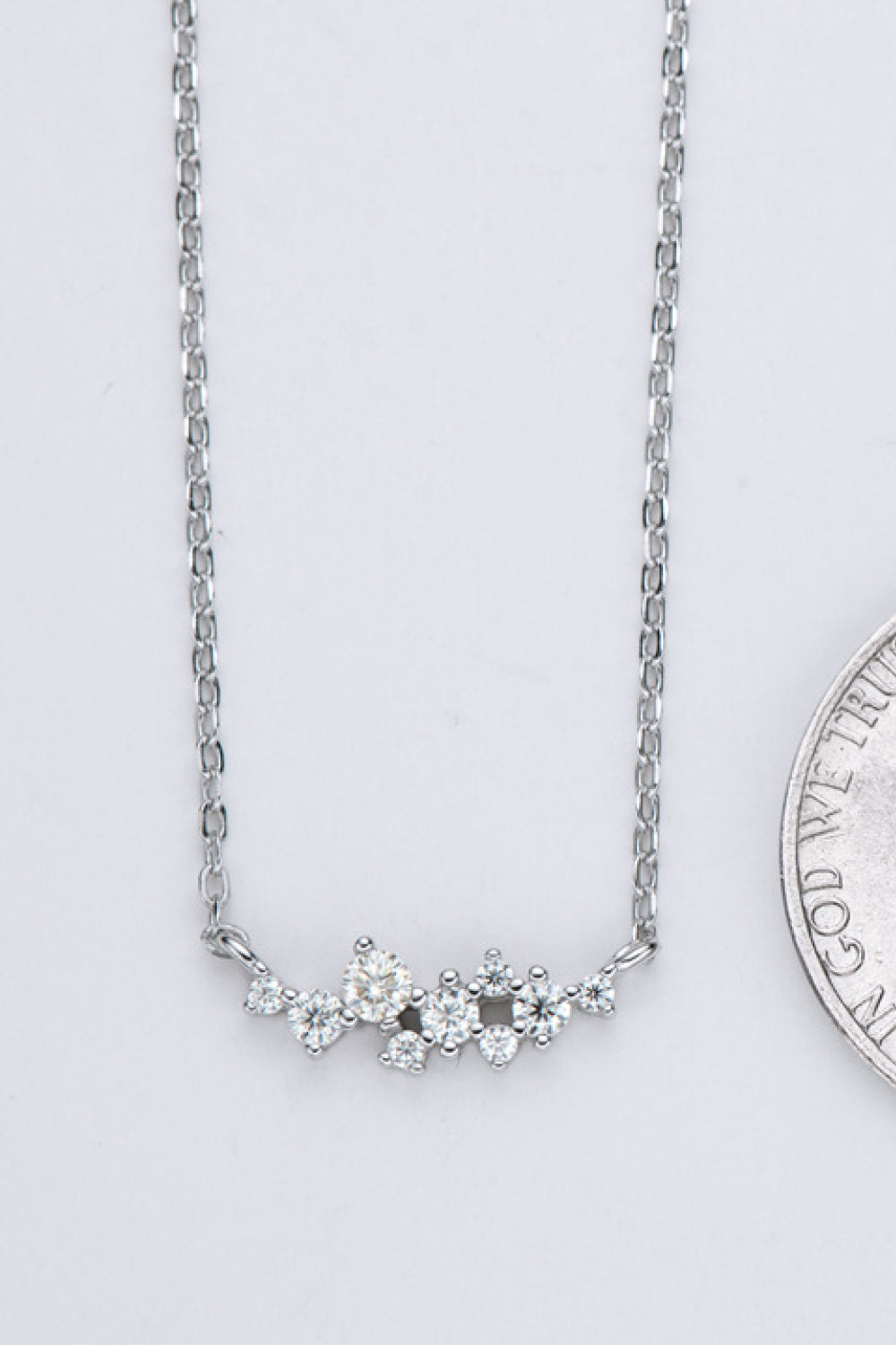 Get A Move On Moissanite Pendant Chain Necklace - SHIRLYN.CO