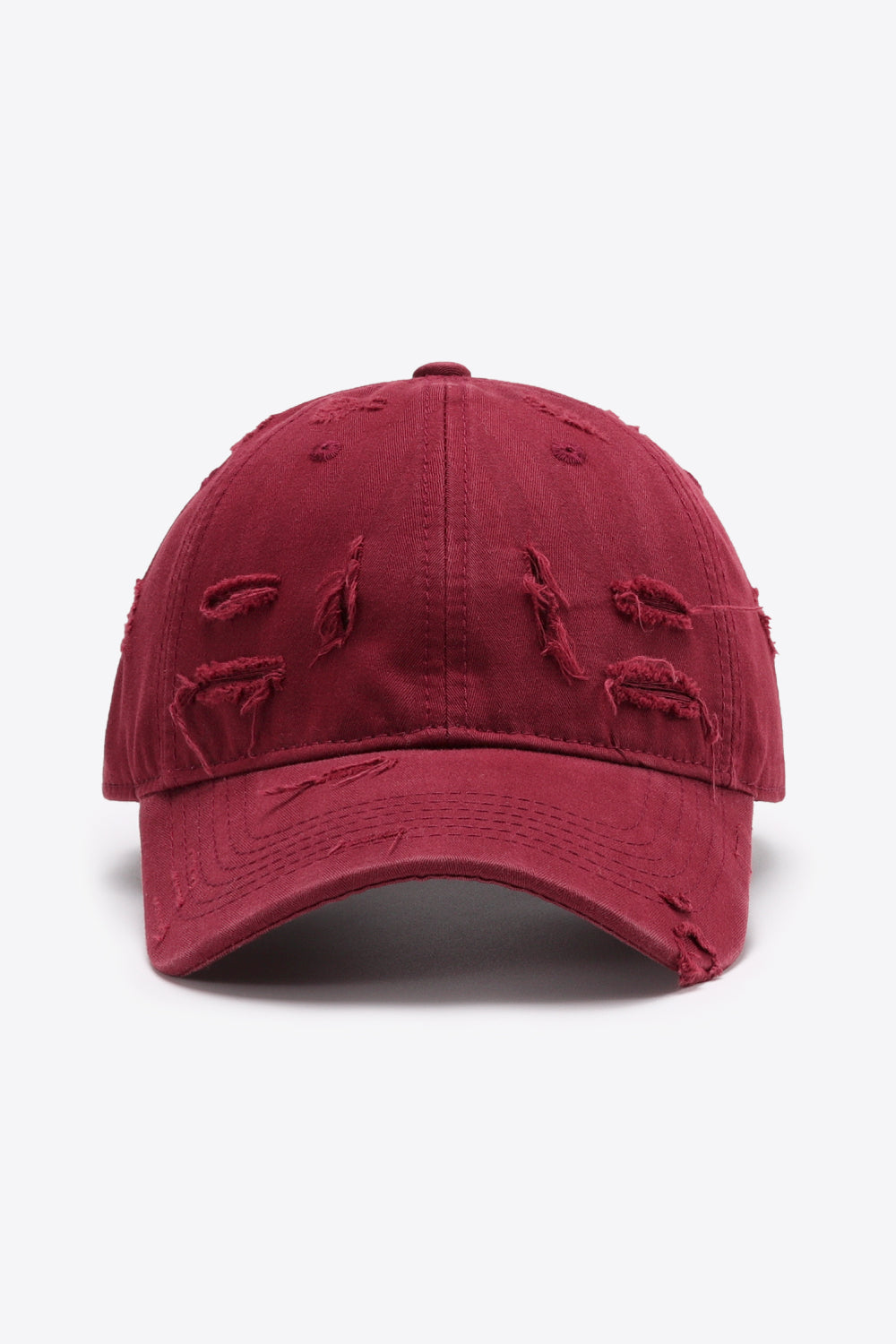 Distressed Adjustable Baseball Cap - SHIRLYN.CO