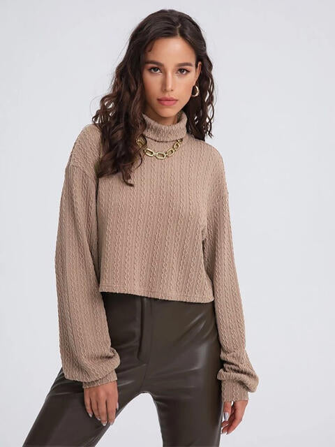 Turtleneck Long Sleeve Top