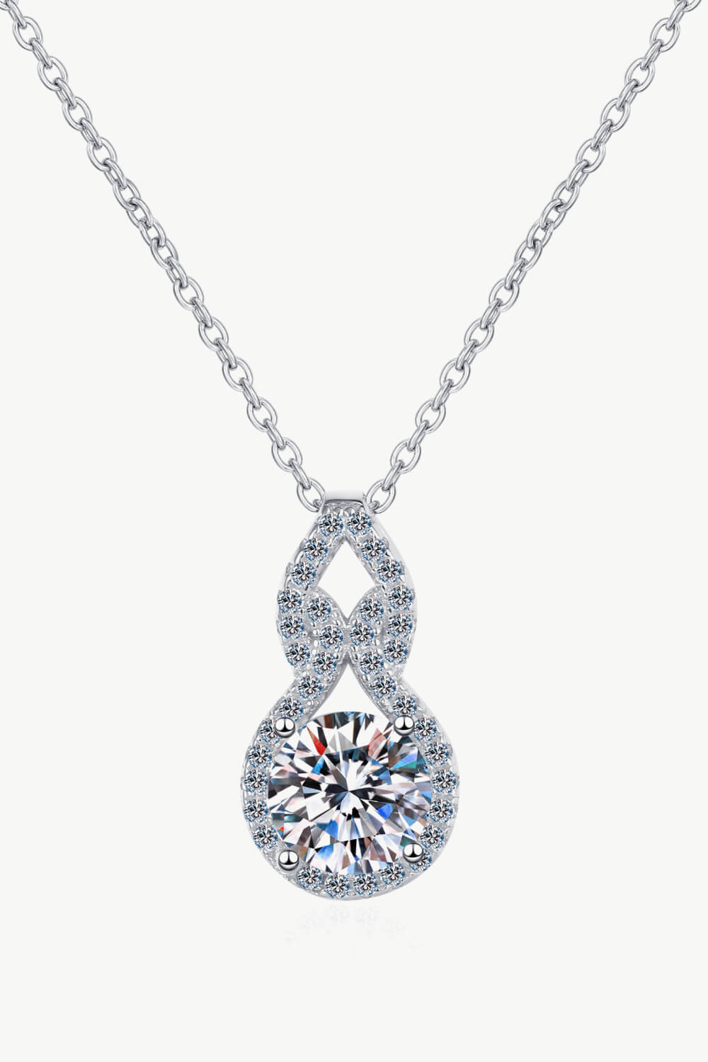 1 Carat Moissanite Pendant Necklace - SHIRLYN.CO