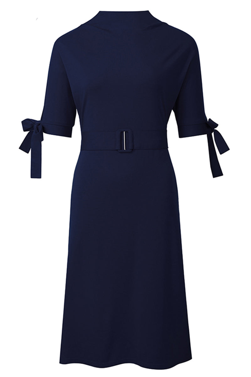 Editor's Choice: Shirlyn's Stylish Round Neck Tie Sleeve Half Sleeve Dress