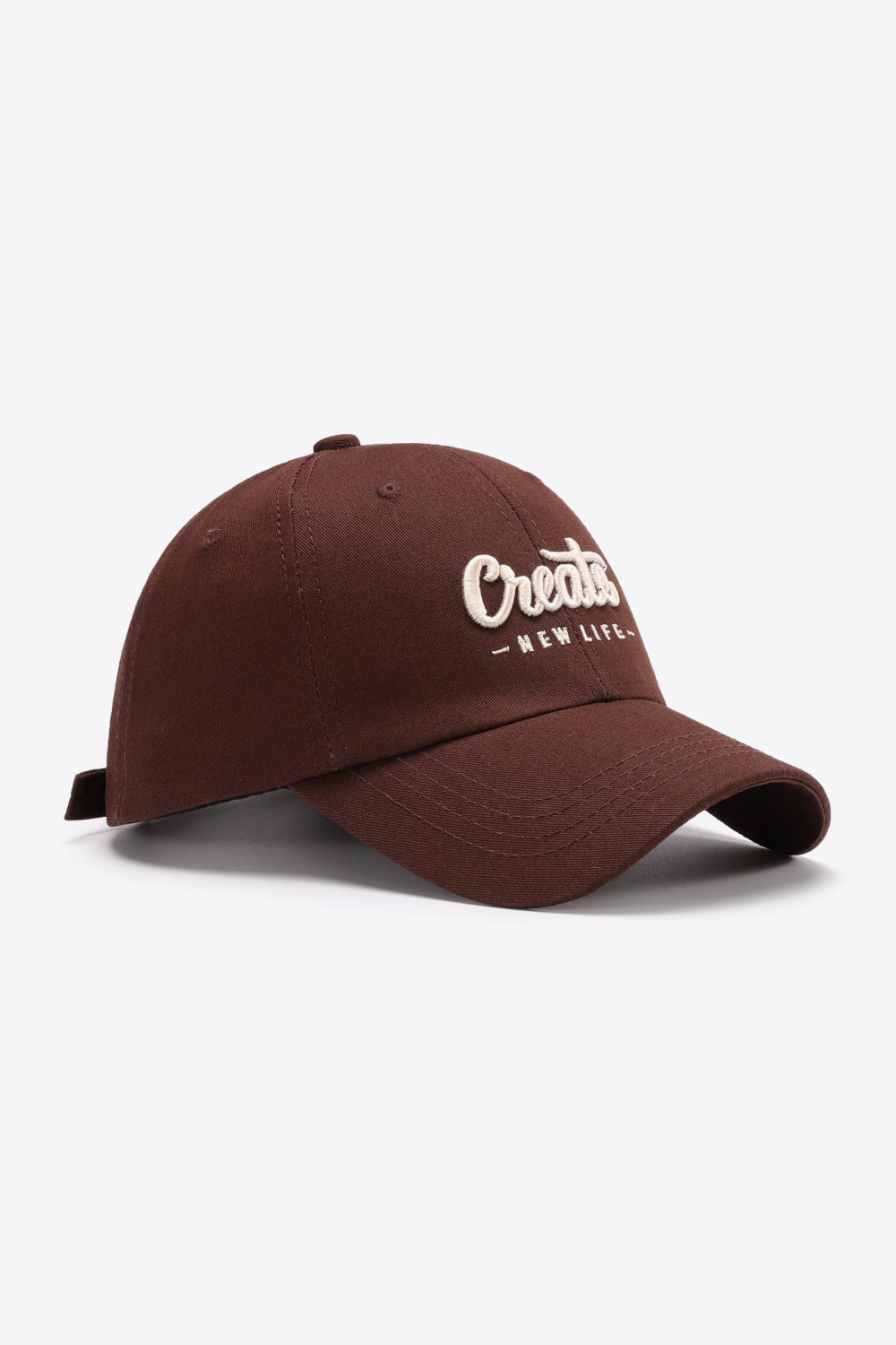 CREATE NEW LIFE Adjustable Cotton Baseball Cap - SHIRLYN.CO