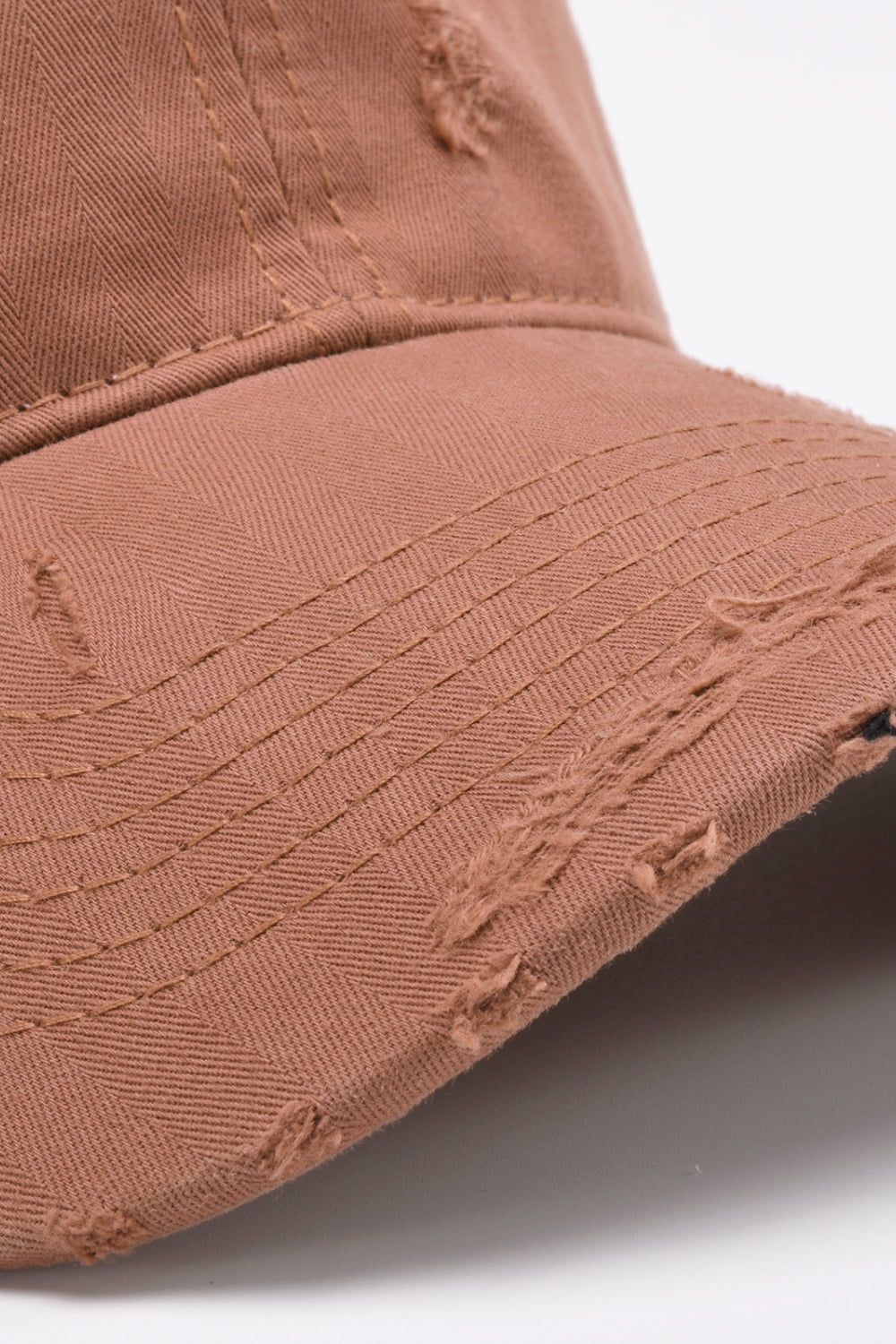 Distressed Adjustable Baseball Cap - SHIRLYN.CO