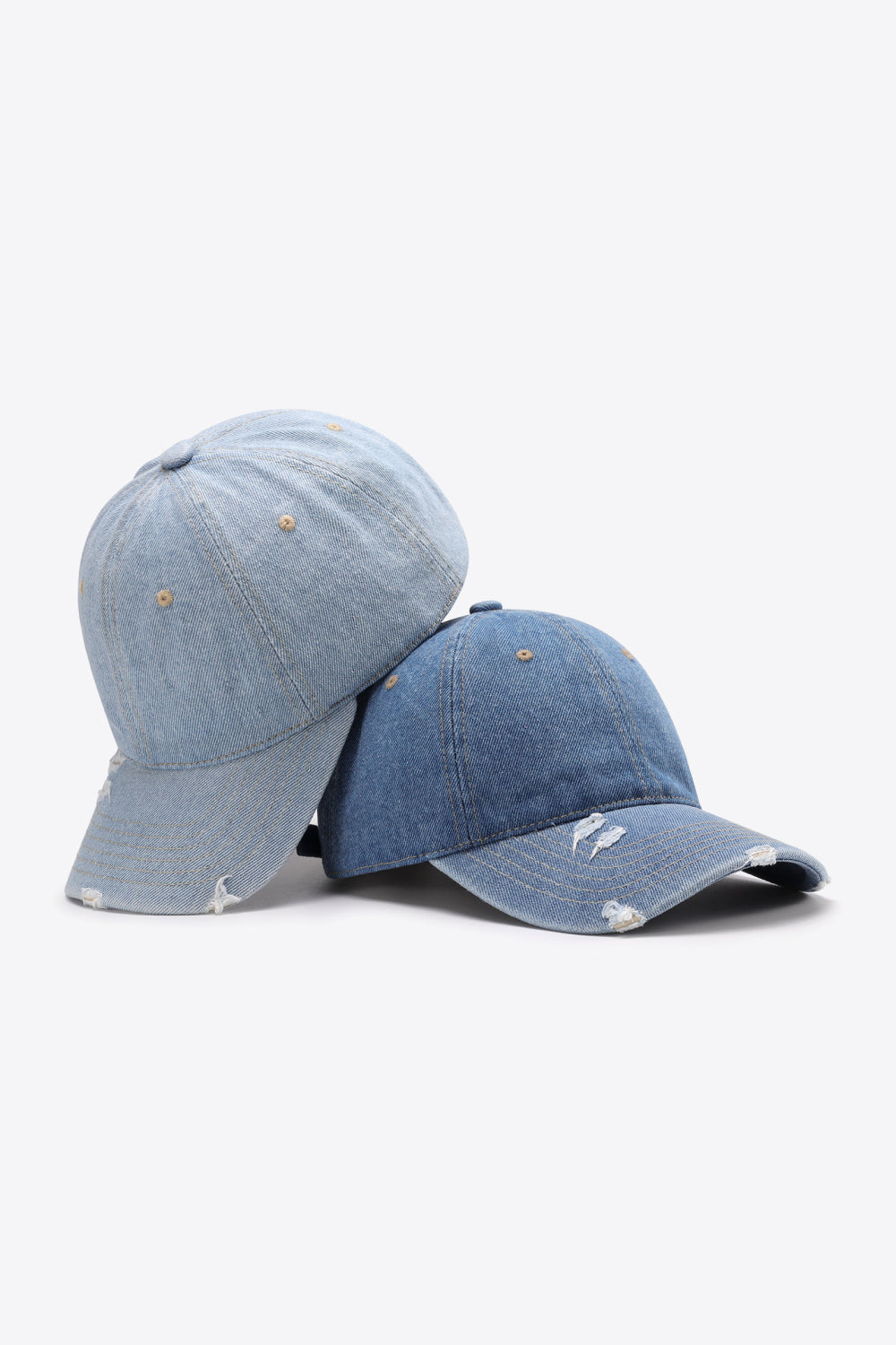 Distressed Adjustable Baseball Cap - SHIRLYN.CO