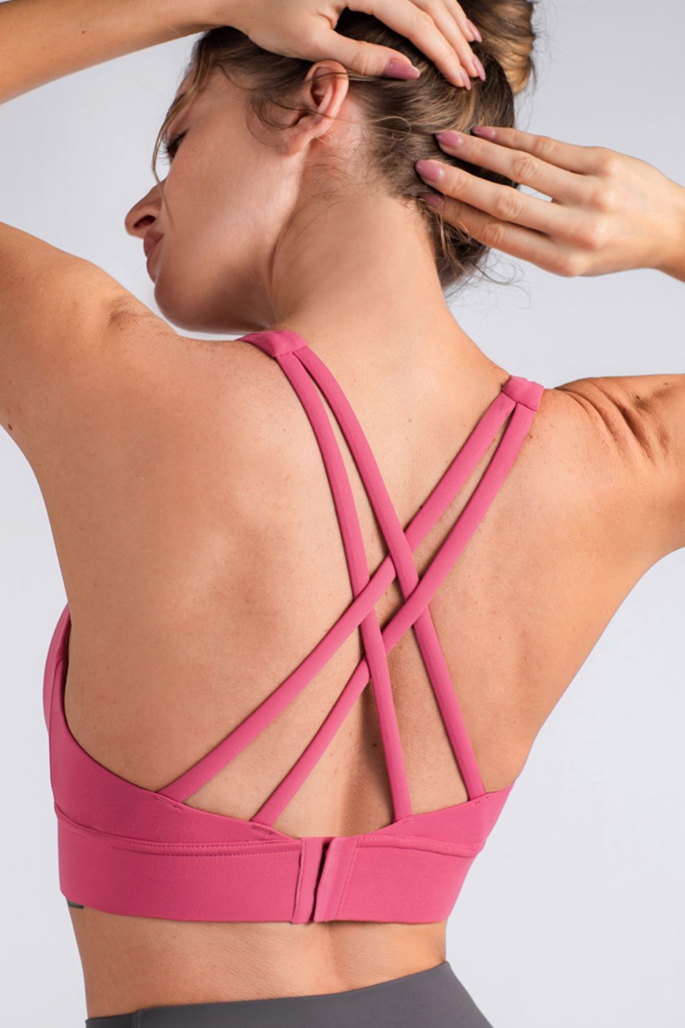 Back At It Again Crisscross Back Sports Bra - SHIRLYN.CO