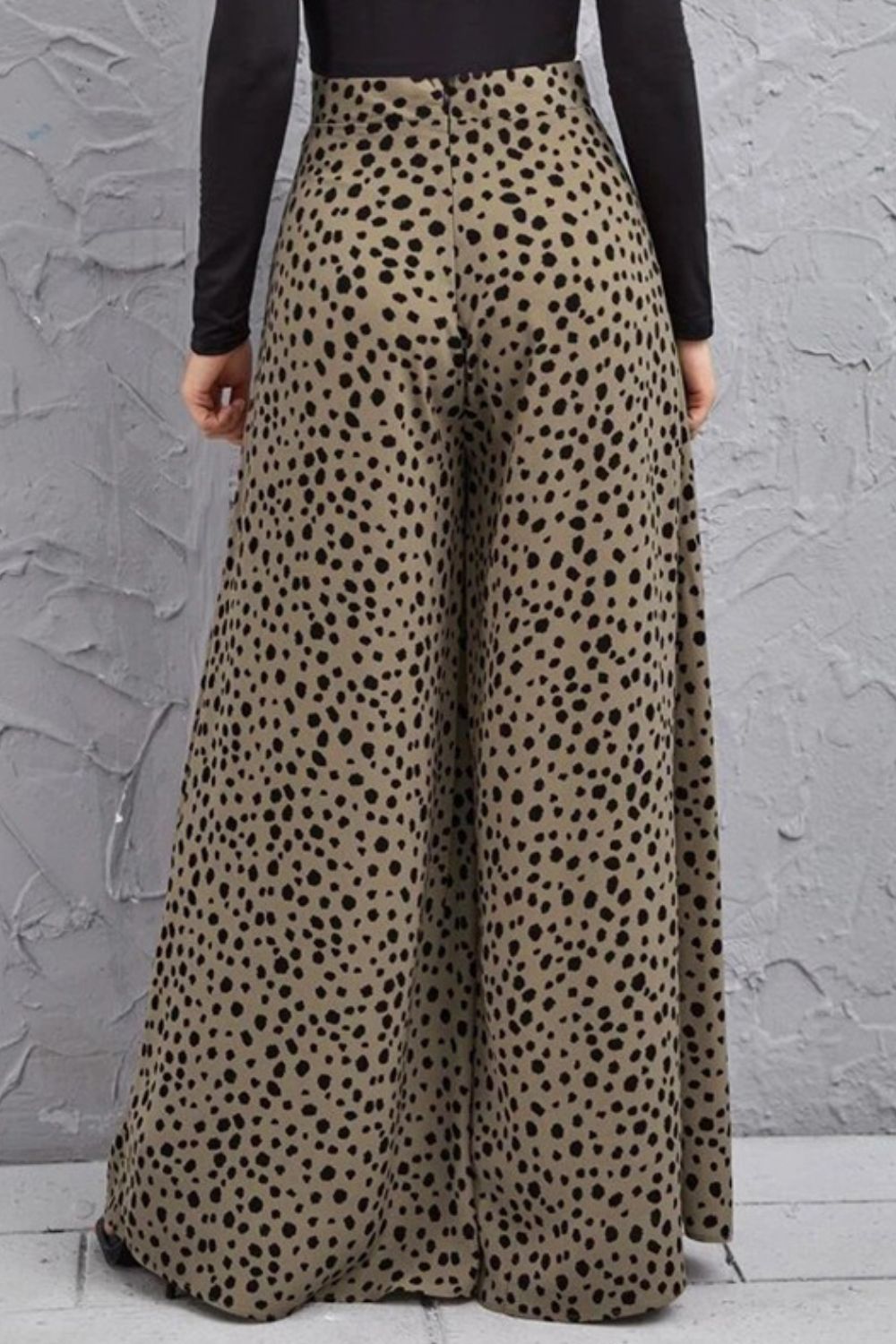 Animal Print High-Rise Culottes - SHIRLYN.CO