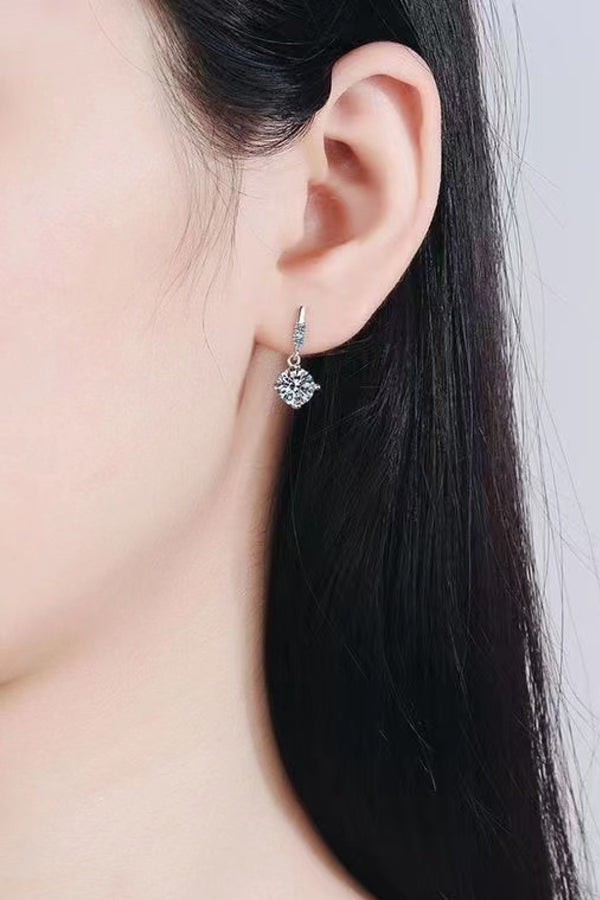 Get What You Need 2 Carat Moissanite Drop Earrings - SHIRLYN.CO