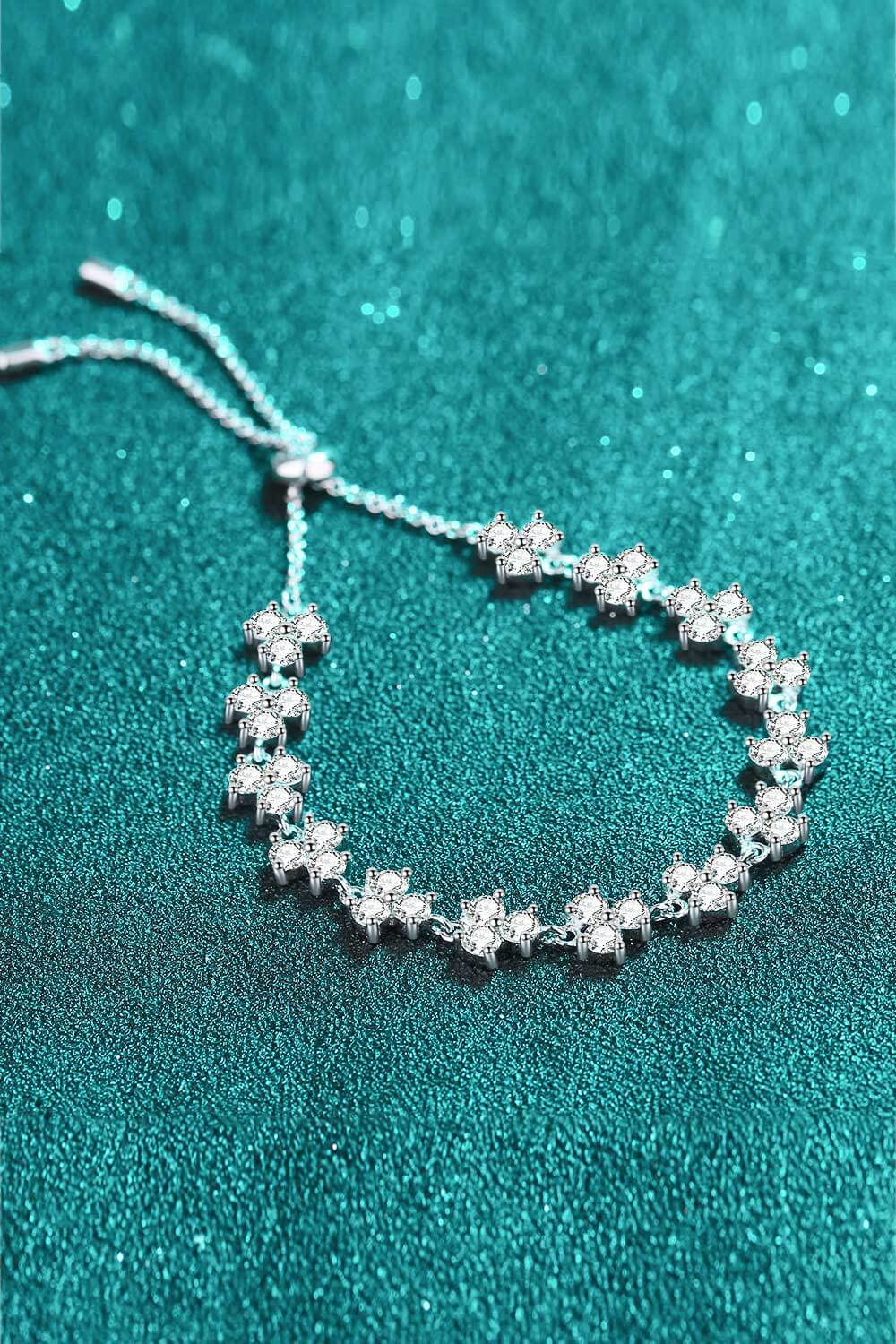 Adjustable Moissanite Bracelet - SHIRLYN.CO