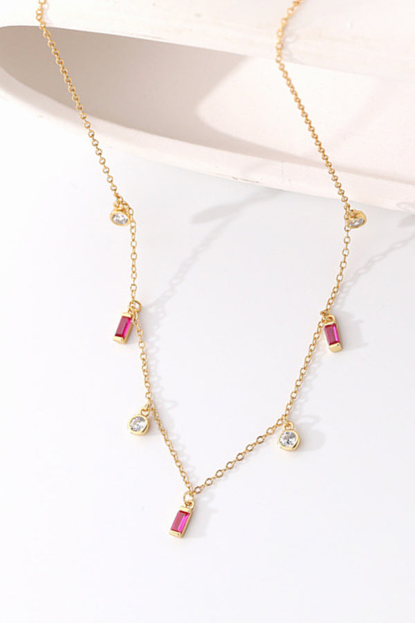 18K Gold Plated Multi-Charm Chain Necklace - SHIRLYN.CO