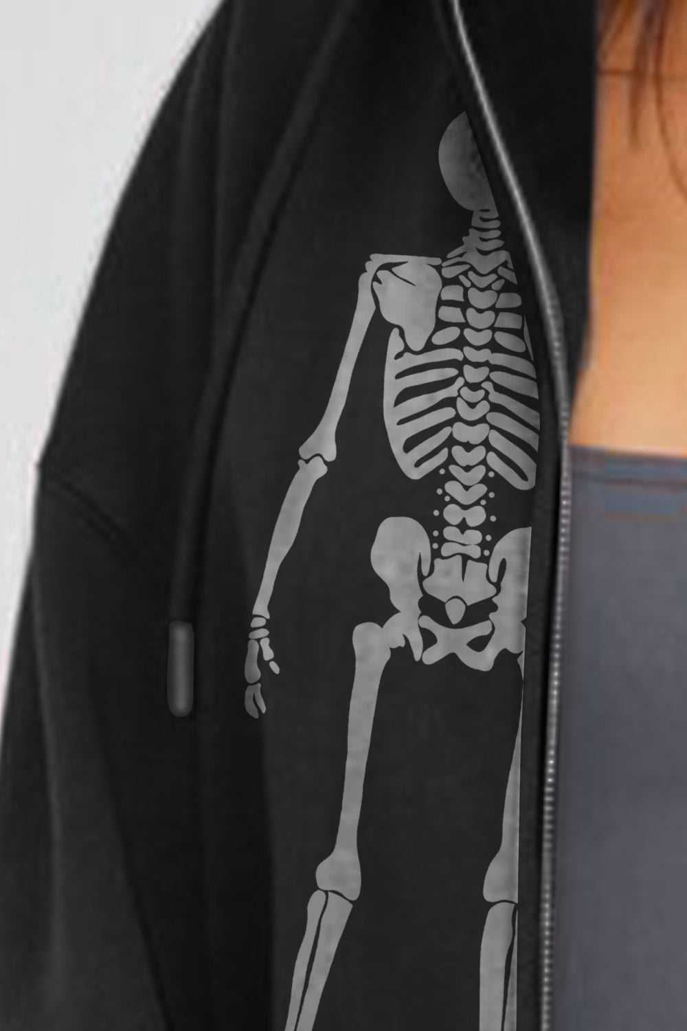 Simply Love Full Size Skeleton Graphic Hoodie