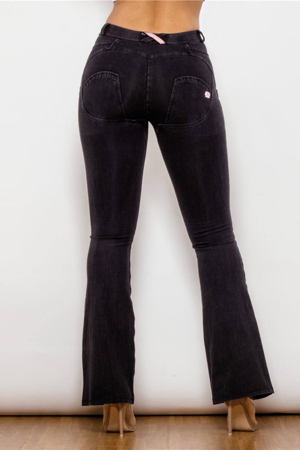 Buttoned Flare Jeans - SHIRLYN.CO