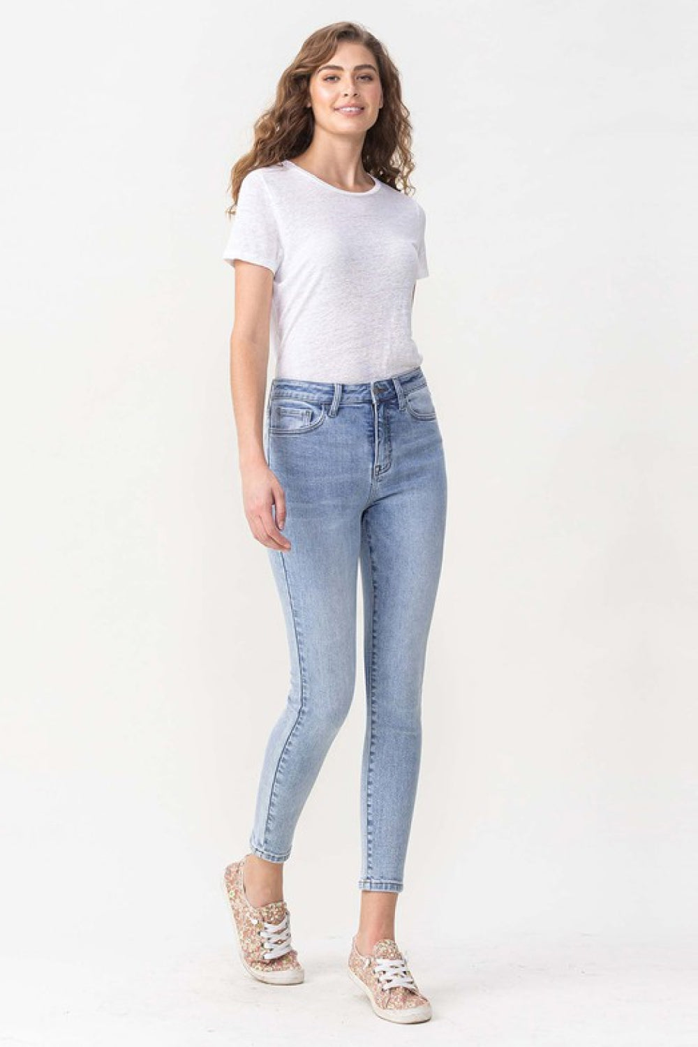 Lovervet Full Size Talia High Rise Crop Skinny Jeans - SHIRLYN.CO