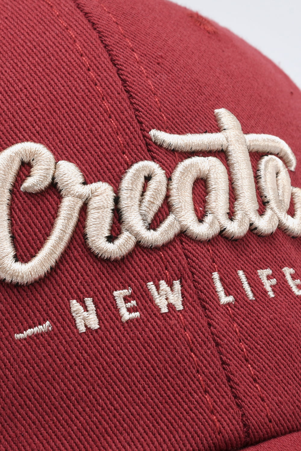 CREATE NEW LIFE Adjustable Cotton Baseball Cap - SHIRLYN.CO