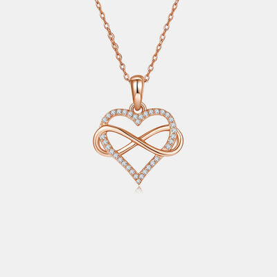 Moissanite 925 Sterling Silver Heart Shape Necklace