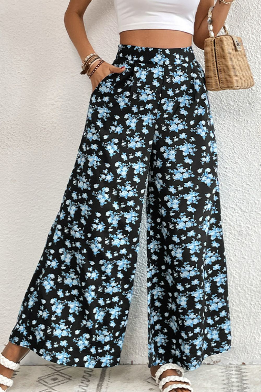 Floral Pocket Culottes - SHIRLYN.CO