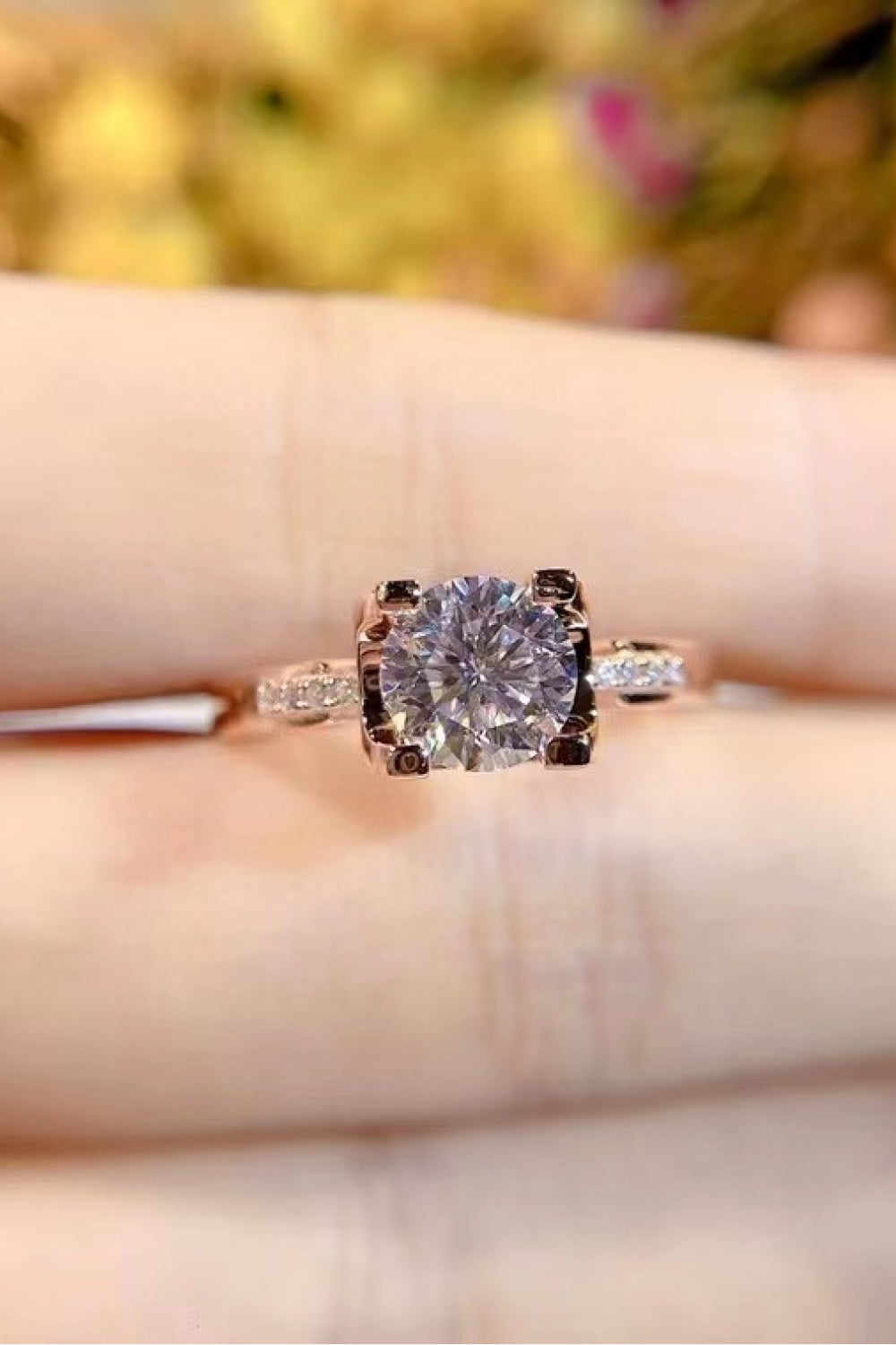 1 Carat Moissanite Ring - SHIRLYN.CO