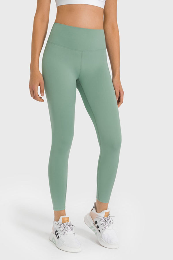 High Waist Ankle-Length Yoga Leggings - SHIRLYN.CO