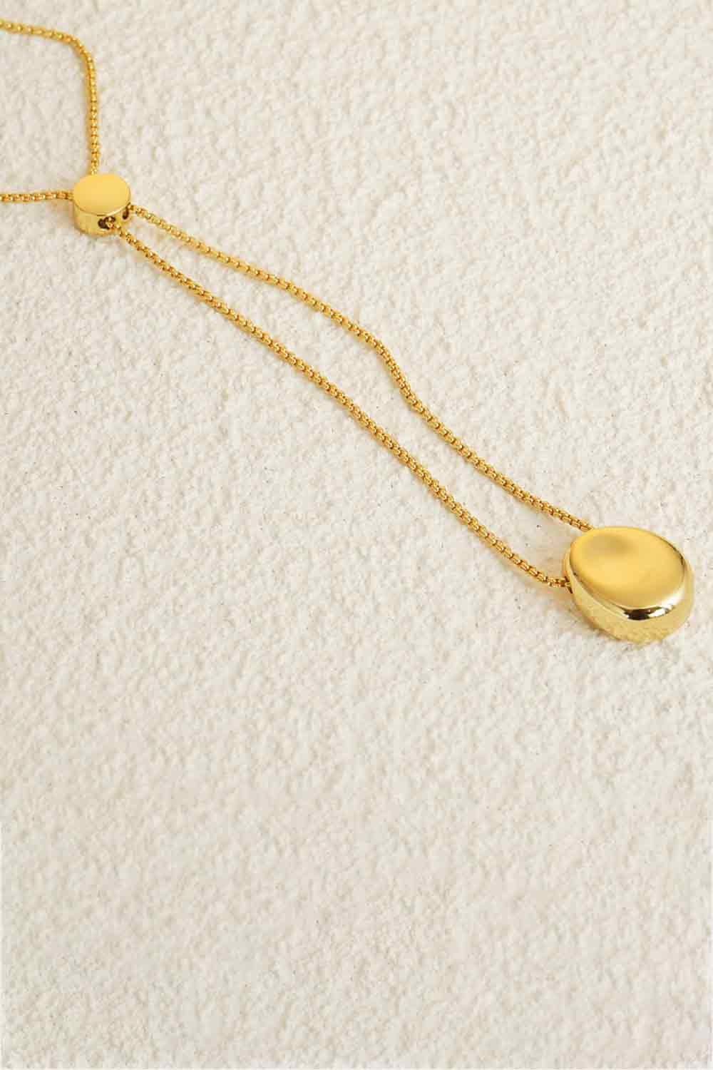 18K Gold-Plated Sweater Chain Necklace - SHIRLYN.CO