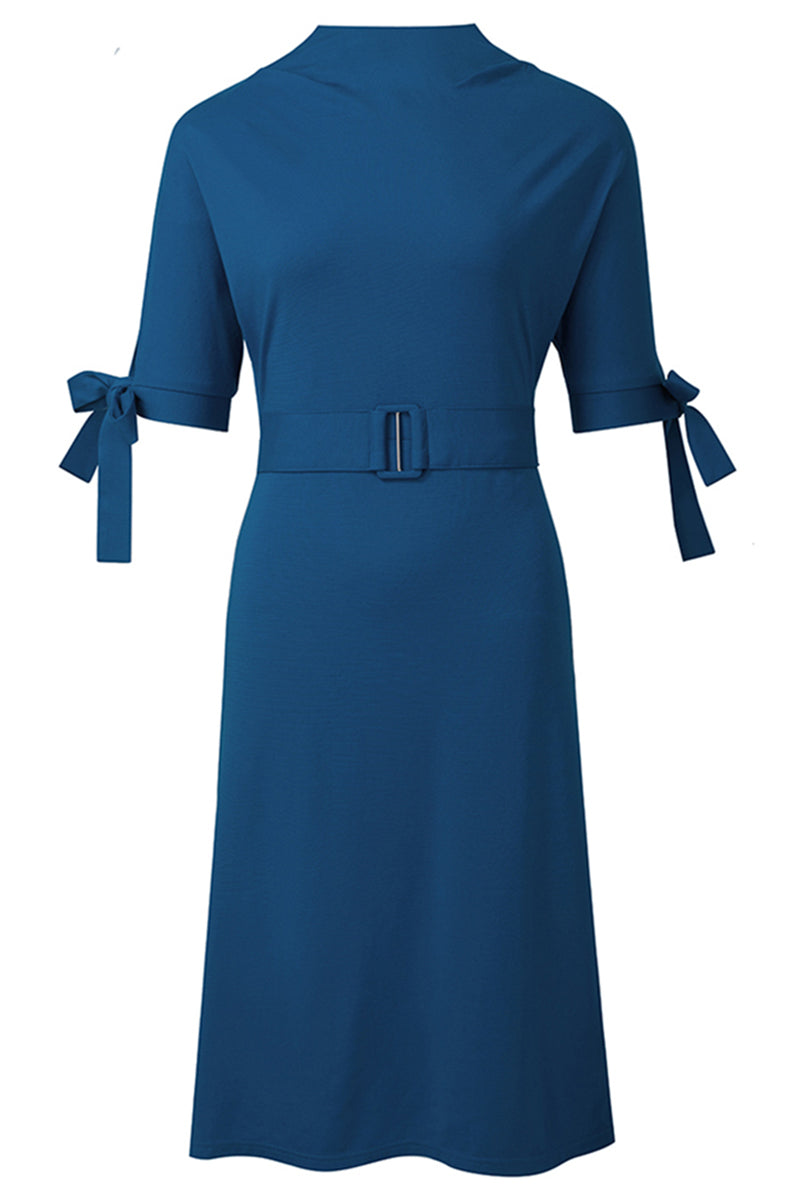 Editor's Choice: Shirlyn's Stylish Round Neck Tie Sleeve Half Sleeve Dress