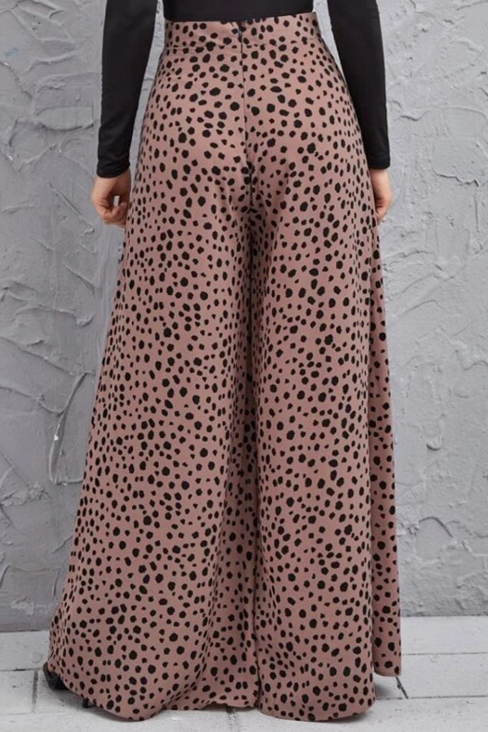 Animal Print High-Rise Culottes - SHIRLYN.CO