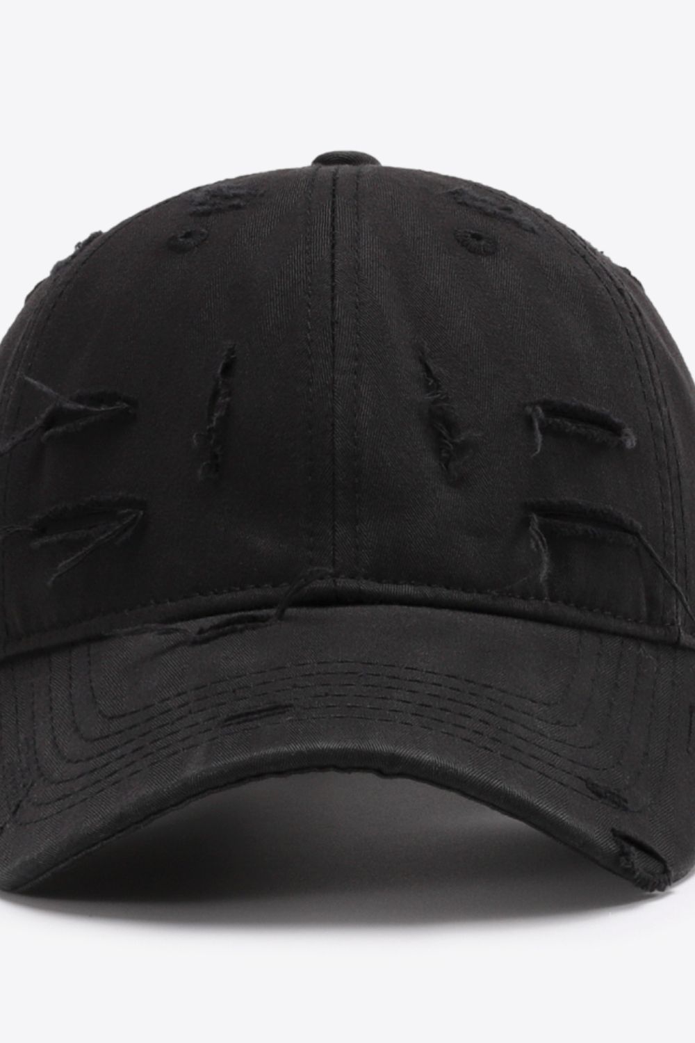 Distressed Adjustable Baseball Cap - SHIRLYN.CO